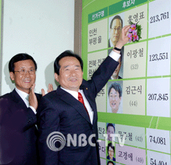 수도권에서 이겼다