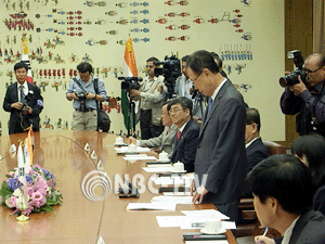 파틸 인도 대통령 방문을 축하하는 박희태 국회의장